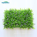 Eco-Friendly Artificial Grass And Flowers Wall For Garden Landscaping